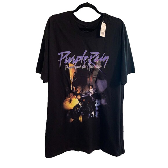 Prince and The Revolution 2XL Estate Approved T-Shirt Purple Rain Bike XXL New - Picture 1 of 5